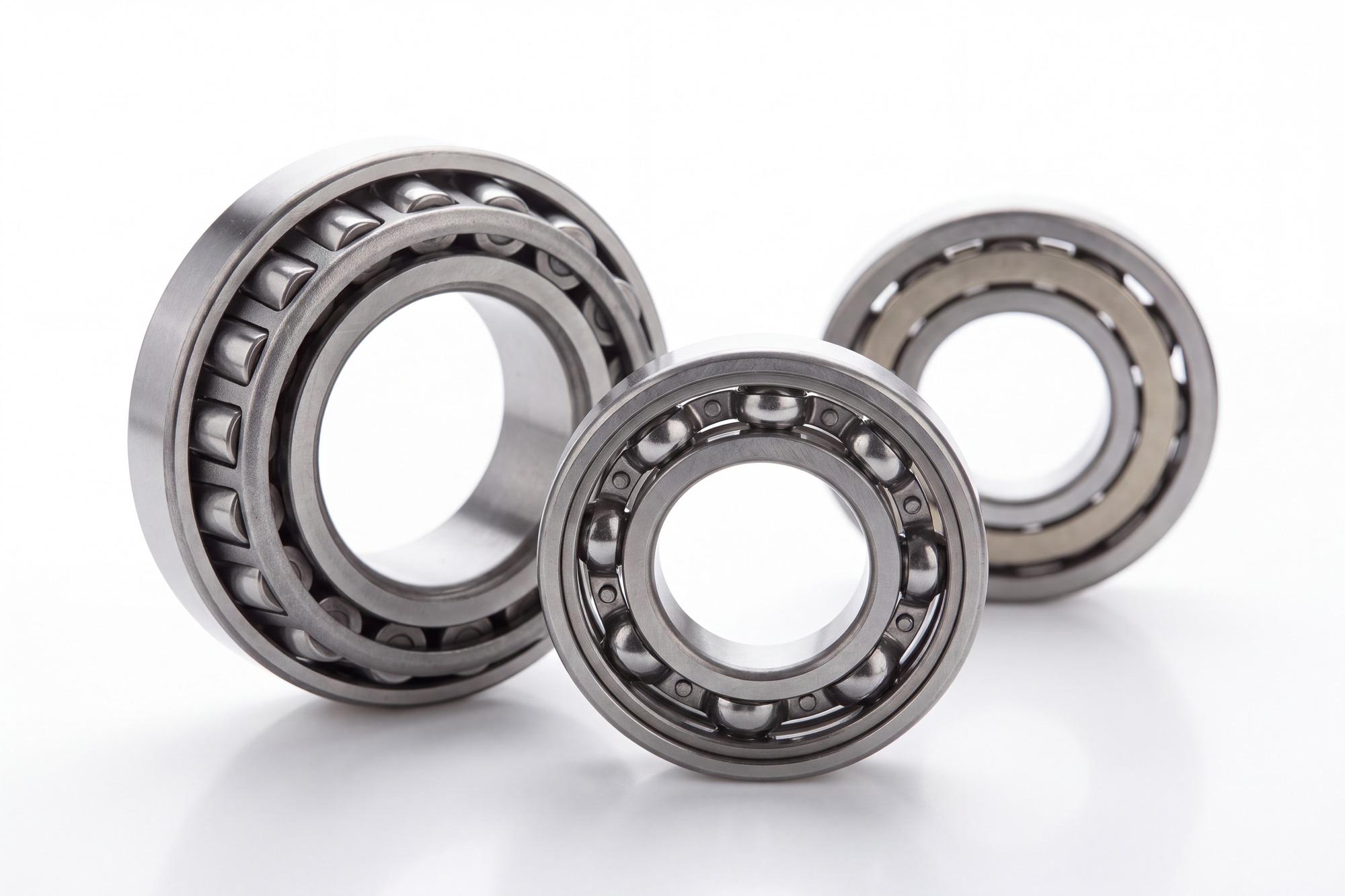 Rolling bearings: tapered roller, deep groove ball and cylindrical roller